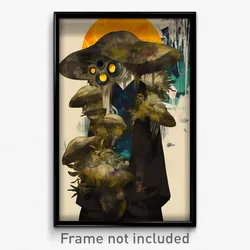 Art Poster - Natural Festival (Psychedelic Trippy Weird 11x17 Print)