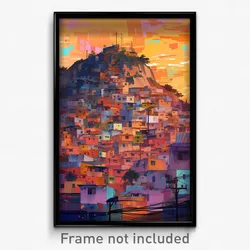 Art Poster - Creepy Rio De Janeiro (Psychedelic Trippy Weird 11x17 Print)
