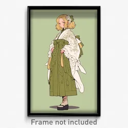 Anime Art Poster - Sea Slug Feeling Patience Wearing Tender German Clothes