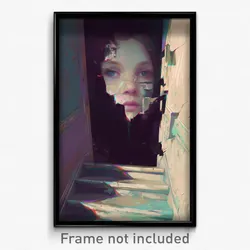 Art Poster - Distorted Derelict (Psychedelic Trippy Weird 11x17 Print)