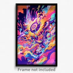 Art Poster - Fluid Cruise (Psychedelic Trippy Weird 11x17 Print)