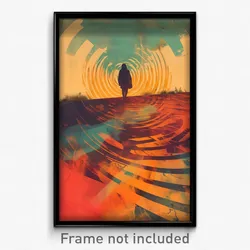 Art Poster - Quirky Vinyl (Psychedelic Trippy Weird 11x17 Print)
