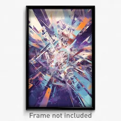 Art Poster - Aged Stadium (Psychedelic Trippy Weird 11x17 Print)