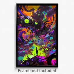 Art Poster - Murky Junction (Psychedelic Trippy Weird 11x17 Print)