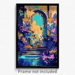 Art Poster - Brilliant Vestibule (Psychedelic Trippy Weird 11x17 Print)