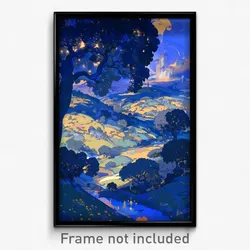 Art Poster - Lonely Shire (Psychedelic Trippy Weird 11x17 Print)
