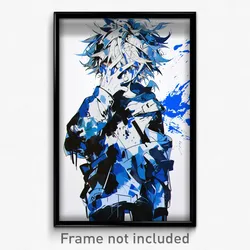 Anime Art Poster - Boy Feeling Numb Wearing Grimy Layered (Print)