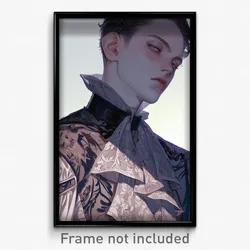 Art Poster - Boy Feeling Cowardly Wearing Well Made Popped Collar (Print)