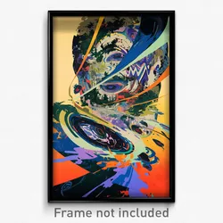 Art Poster - Flashy Tube (Psychedelic Trippy Weird 11x17 Print)
