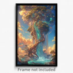 Art Poster - Attractive Stocks (Psychedelic Trippy Weird 11x17 Print)