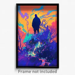 Art Poster - Thoughtful Dormer (Psychedelic Trippy Weird 11x17 Print)