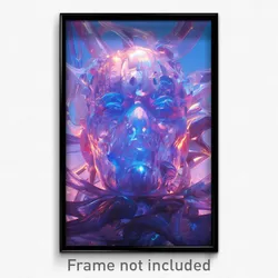 Art Poster - Humongous Statue (Psychedelic Trippy Weird 11x17 Print)