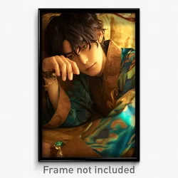 Art Poster - Man Feeling Eagerness Wearing Rich Cosplay (Print)