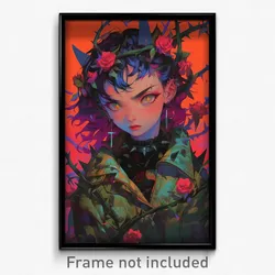 Art Poster - Thorny Wall (Psychedelic Trippy Weird 11x17 Print)