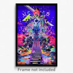 Art Poster - Fabulous Ladder (Psychedelic Trippy Weird 11x17 Print)