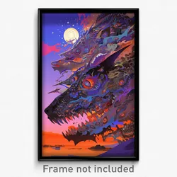 Art Poster - Amazing Scriptorium (Psychedelic Trippy Weird 11x17 Print)