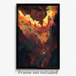 Art Poster - Spectacular Chasm (Psychedelic Trippy Weird 11x17 Print)