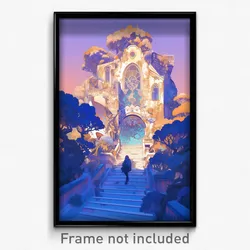 Art Poster - Majestic Rectory (Psychedelic Trippy Weird 11x17 Print)