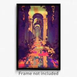 Art Poster - Empty Antechamber (Psychedelic Trippy Weird 11x17 Print)