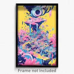 Art Poster - Beloved Tableau (Psychedelic Trippy Weird 11x17 Print)