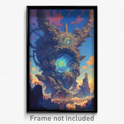 Art Poster - Coarse Conquest (Psychedelic Trippy Weird 11x17 Print)
