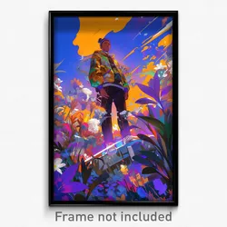 Art Poster - Important Yard (Psychedelic Trippy Weird 11x17 Print)