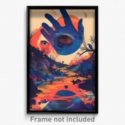 Art Poster - Agitated Grove (Psychedelic Trippy Weird 11x17 Print)