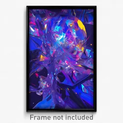 Art Poster - Plastic Crack (Psychedelic Trippy Weird 11x17 Print)