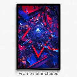 Art Poster - Steel Vault (Psychedelic Trippy Weird 11x17 Print)
