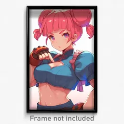 Anime Art Poster - Kea Feeling Numb Wearing Kawaii Puffy Sleeves