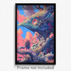 Art Poster - Detailed Roost (Psychedelic Trippy Weird 11x17 Print)