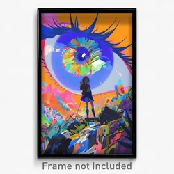Art Poster - Great Middle School (Psychedelic Trippy Weird 11x17 Print)