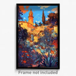 Art Poster - Urban Hermitage (Psychedelic Trippy Weird 11x17 Print)
