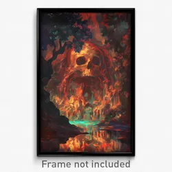 Art Poster - Amazing Catacombs (Psychedelic Trippy Weird 11x17 Print)