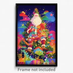 Art Poster - Gracious Christmas (Psychedelic Trippy Weird 11x17 Print)