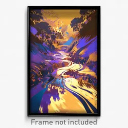 Art Poster - Spotless Ravine (Psychedelic Trippy Weird 11x17 Print)