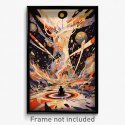 Art Poster - Vast Scriptorium (Psychedelic Trippy Weird 11x17 Print)