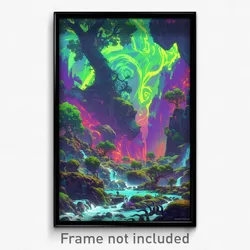 Art Poster - Murky Redoubt (Psychedelic Trippy Weird 11x17 Print)