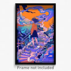 Art Poster - Extra Large Gutter (Psychedelic Trippy Weird 11x17 Print)