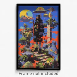 Art Poster - Cultured Climb (Psychedelic Trippy Weird 11x17 Print)