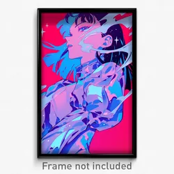 Anime Art Poster - Girl Feeling Scorn Wearing Silver Juliet Sleeves (Print)