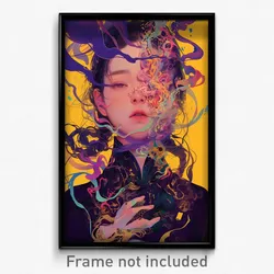 Art Poster - Dark Pluto (Psychedelic Trippy Weird 11x17 Print)