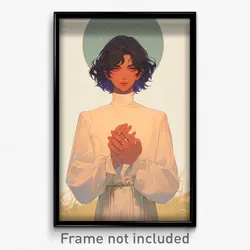 Anime Art Poster - Boy Feeling Enlightened, Perfect Turtleneck Dress (Print)