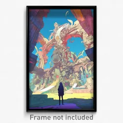 Art Poster - Alive Academy (Psychedelic Trippy Weird 11x17 Print)