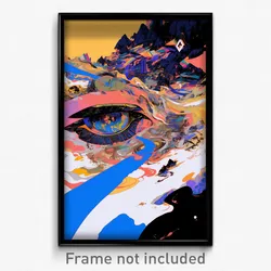 Art Poster - All Over The Place Belvedere (Psychedelic Trippy Weird 11x17 Print)