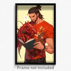 Anime Art Poster - Scorpion Feeling Rejected Wearing Sassy Impossible Shirt