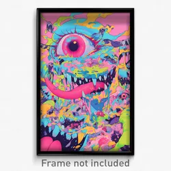 Art Poster - Plush Tube (Psychedelic Trippy Weird 11x17 Print)