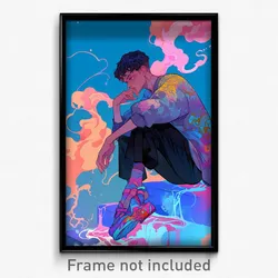 Art Poster - Boy Feeling Moody Wearing Tidy Ballet Slippers (Print)