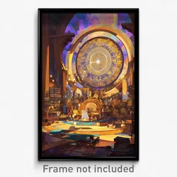 Art Poster - Circular Storage Room (Psychedelic Trippy Weird 11x17 Print)