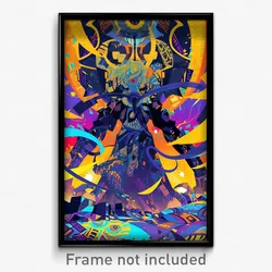 Art Poster - Candid Independence Day (Psychedelic Trippy Weird 11x17 Print)